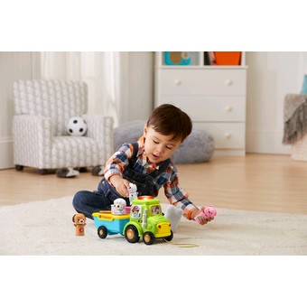 VTech® Sort & Wiggle Tractor™ Push or Pull Toy With Four Farm Animals